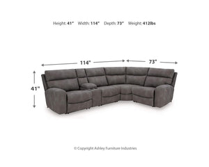 Next-Gen DuraPella 5-Piece Power Reclining Sectional
