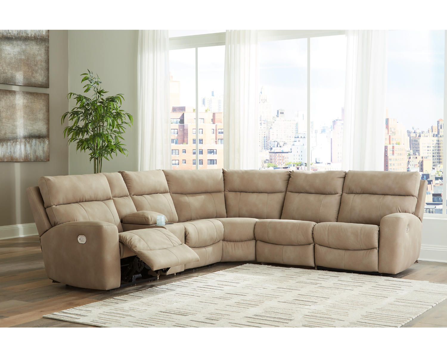 Next-Gen DuraPella 6-Piece Power Reclining Sectional