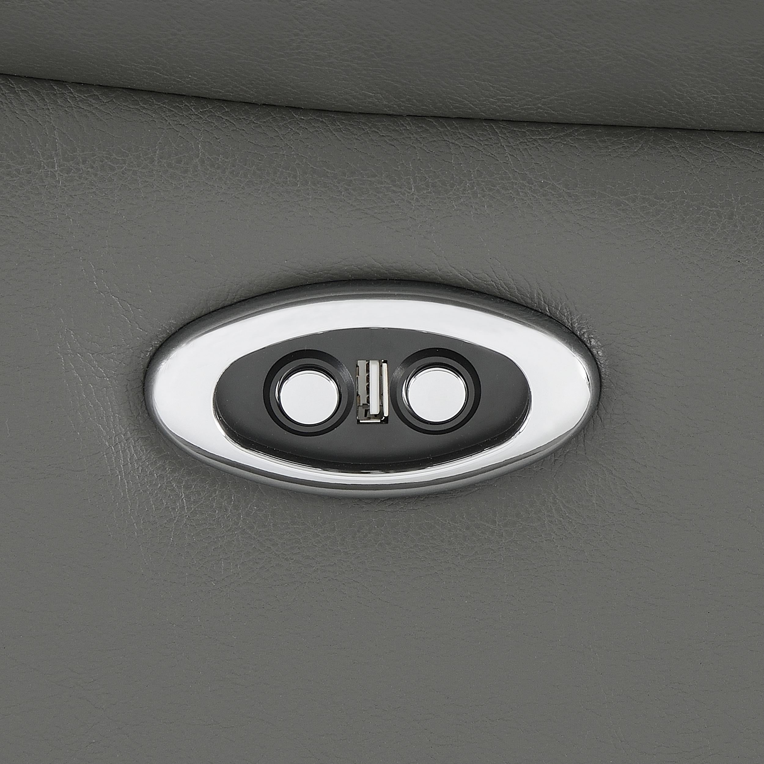 Flamenco 2-piece Upholstered Power Sofa Set Charcoal