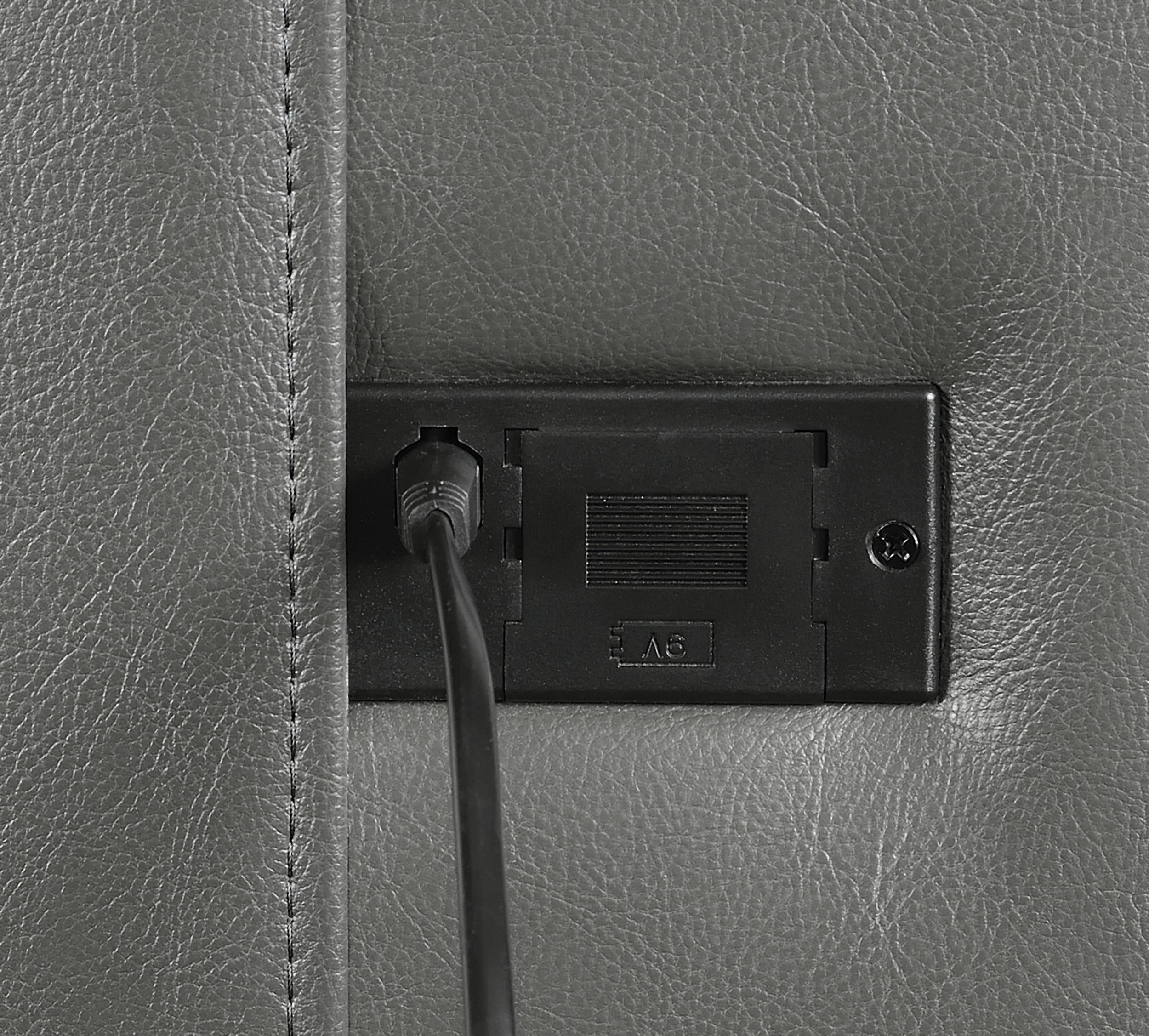 Flamenco 3-piece Upholstered Power Sofa Set Charcoal