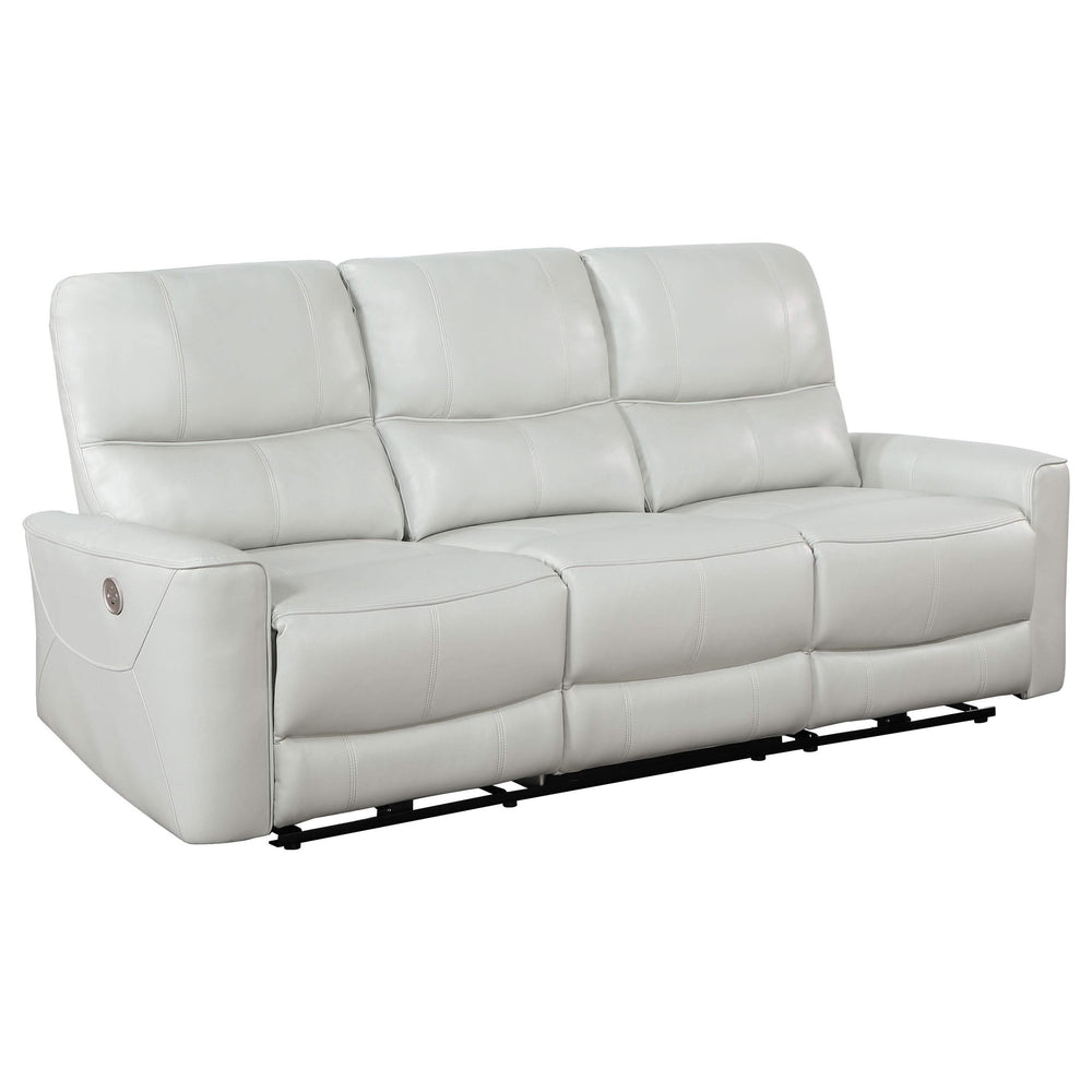 Conjunto de sofá reclinable eléctrico de 2 piezas Greenfield gris paloma