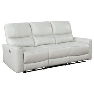 Conjunto de sofá reclinable eléctrico de 2 piezas Greenfield gris paloma