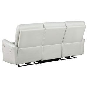 Conjunto de sofá reclinable eléctrico de 2 piezas Greenfield gris paloma
