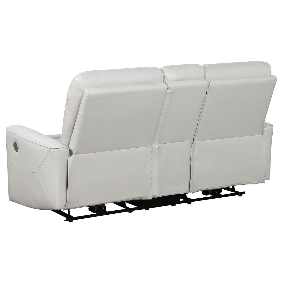 Conjunto de sofá reclinable eléctrico de 2 piezas Greenfield gris paloma