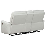 Conjunto de sofá reclinable eléctrico de 2 piezas Greenfield gris paloma