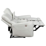 Conjunto de sofá reclinable eléctrico de 2 piezas Greenfield gris paloma