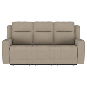 Conjunto de sofá reclinable tapizado de 2 piezas Brentwood en color topo