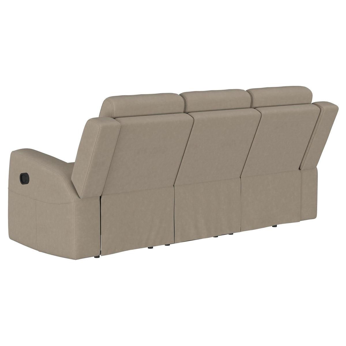Conjunto de sofá reclinable tapizado de 2 piezas Brentwood en color topo