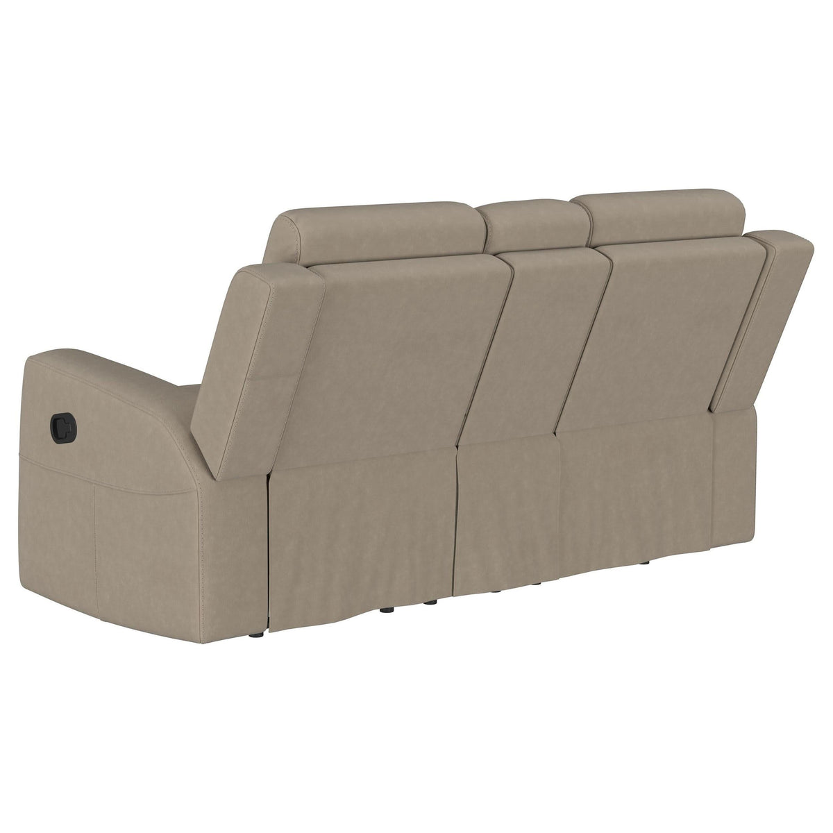 Conjunto de sofá reclinable tapizado de 3 piezas Brentwood en color topo