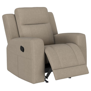 Conjunto de sofá reclinable tapizado de 3 piezas Brentwood en color topo