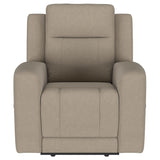 Conjunto de sofá reclinable tapizado de 3 piezas Brentwood en color topo