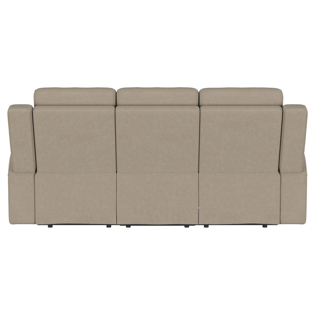 Sofá reclinable móvil tapizado Brentwood en color topo