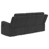 Conjunto de sofá reclinable tapizado de 2 piezas Brentwood en color carbón