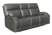 Longport Upholstered Power Reclining Sofa Charcoal