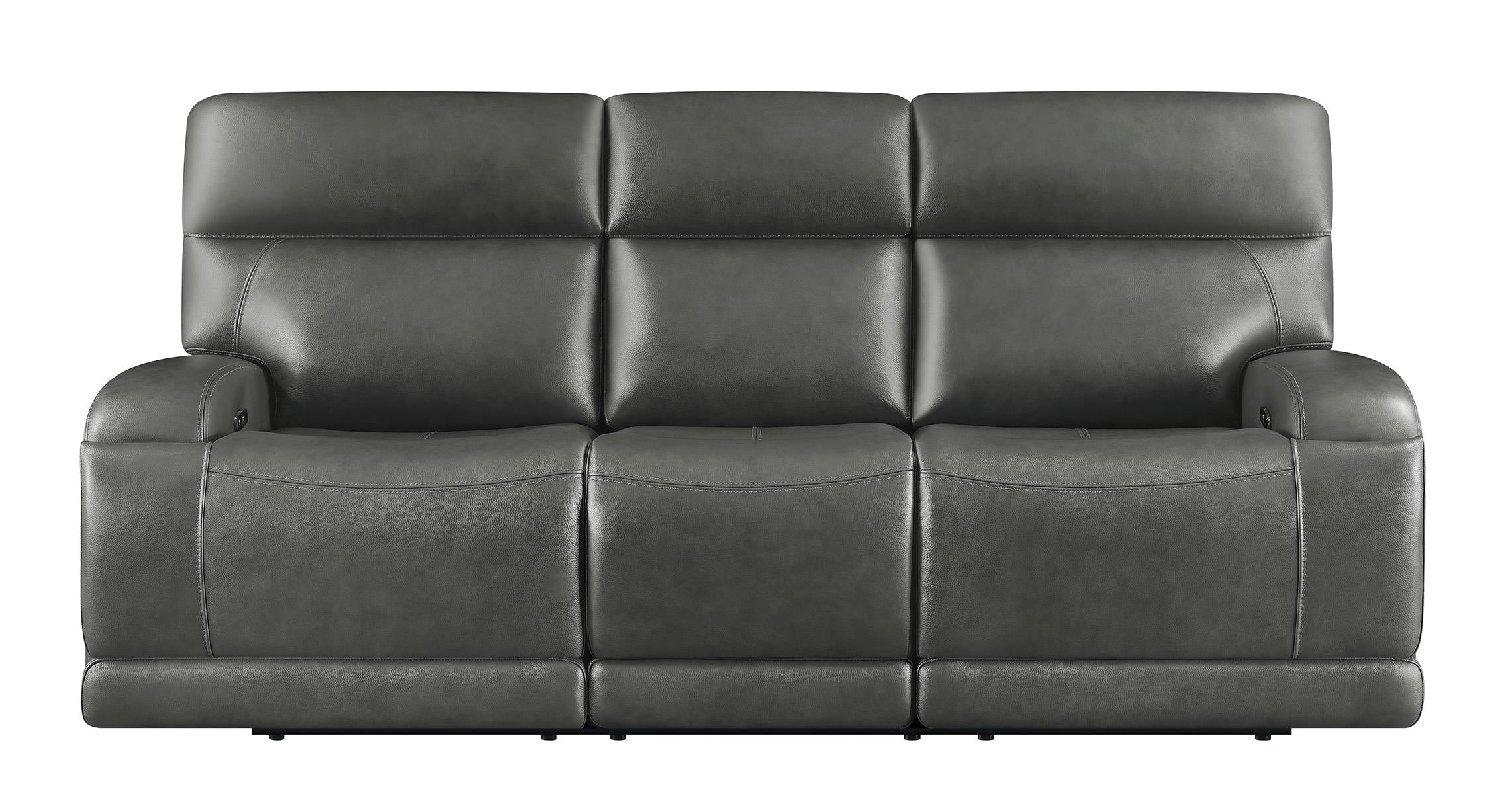 Longport Upholstered Power Reclining Sofa Charcoal