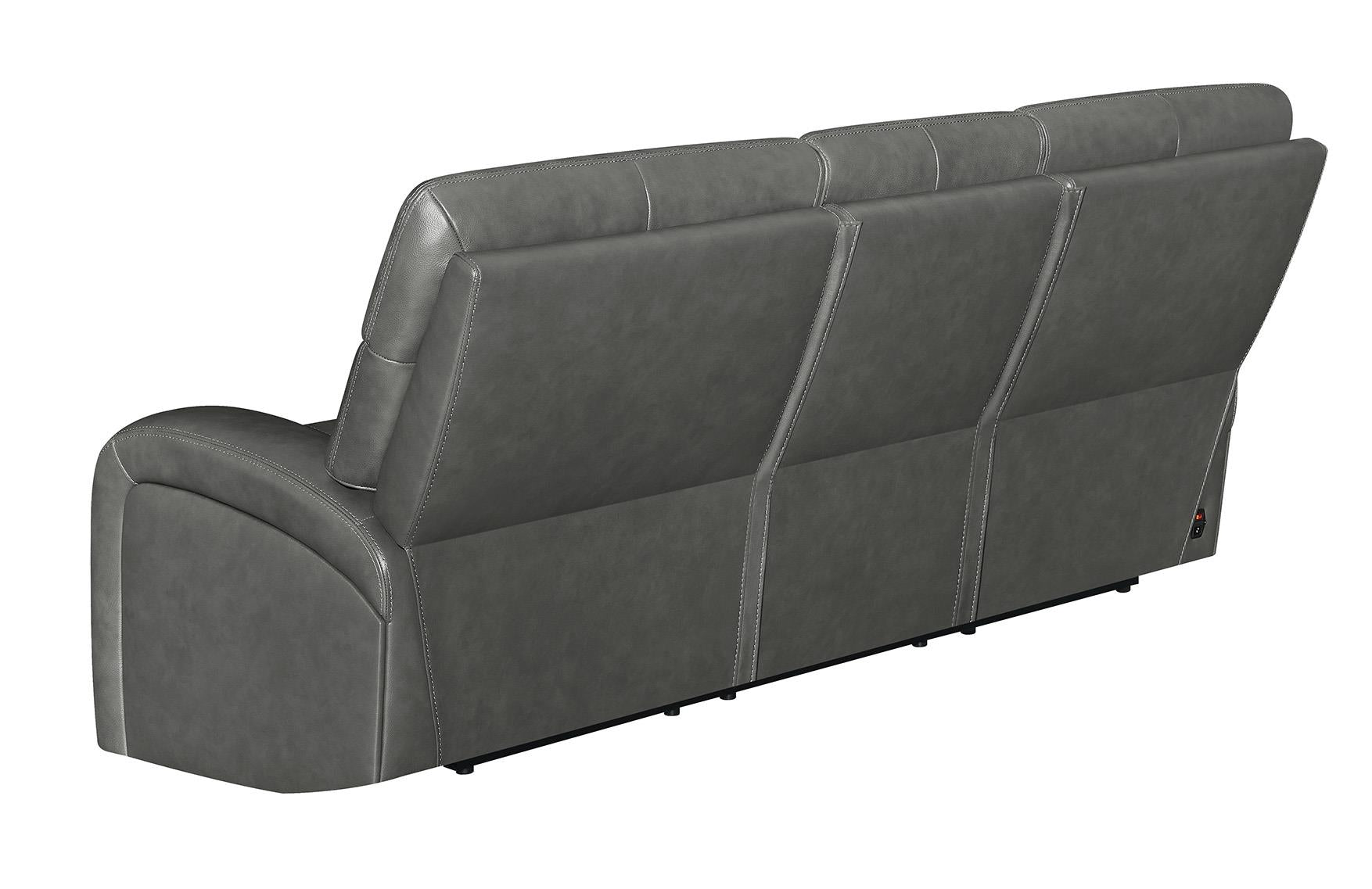 Longport Upholstered Power Reclining Sofa Charcoal