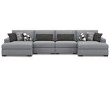 Seccional Bealton de 4 piezas con chaise longue doble