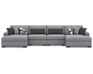 Seccional Bealton de 4 piezas con chaise longue doble