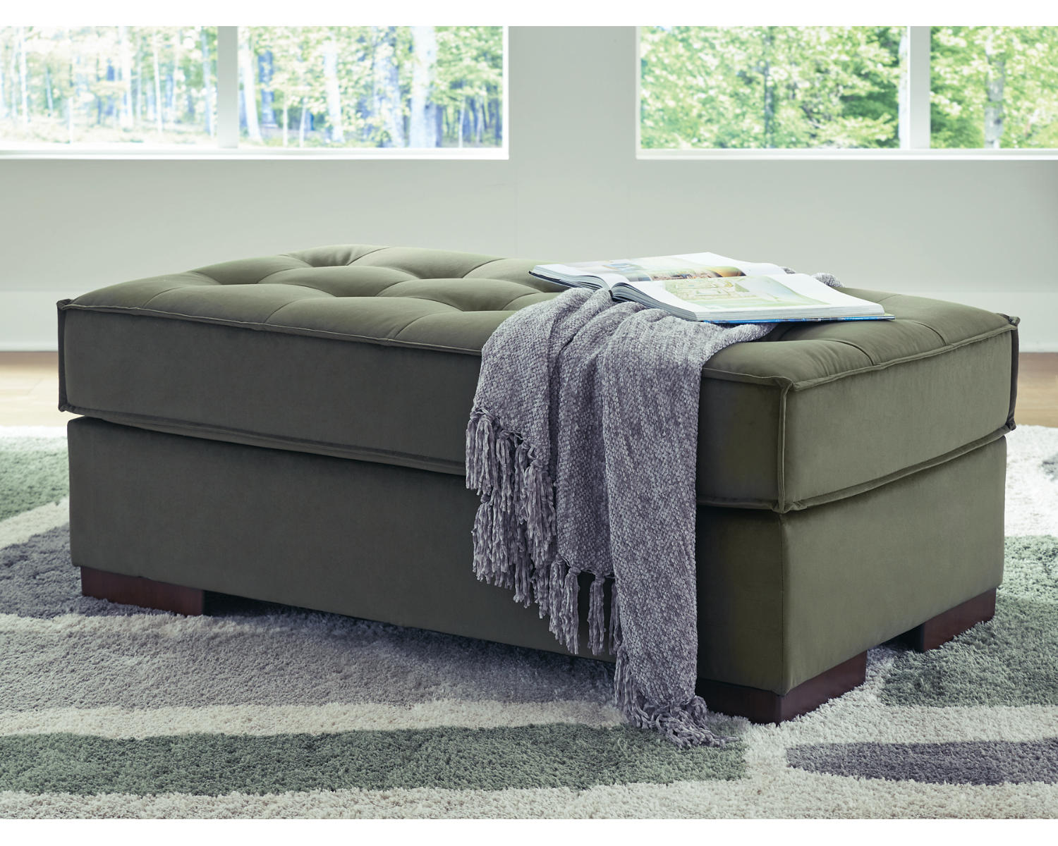 Caspian-Town Oversized Accent Ottoman