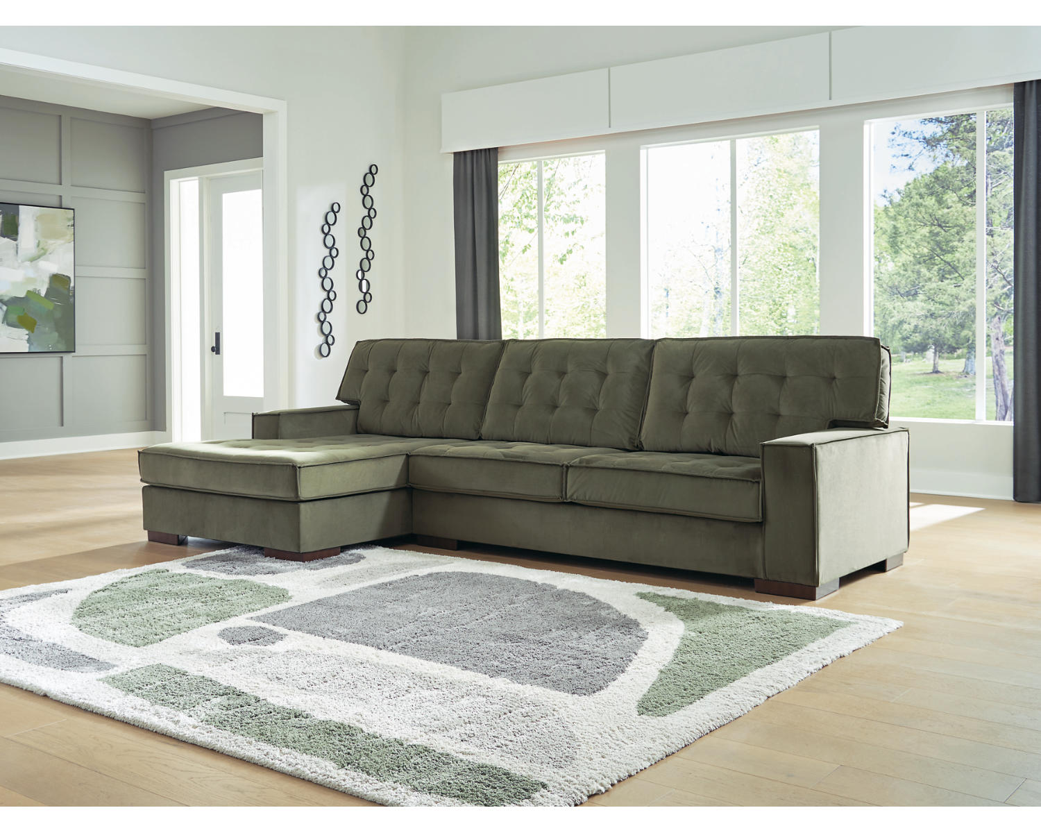 Caspian-Town 2-Piece Sectional with Chaise