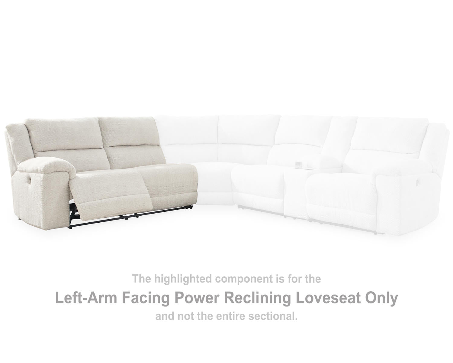 Keensburg Left-Arm Facing Power Reclining Loveseat