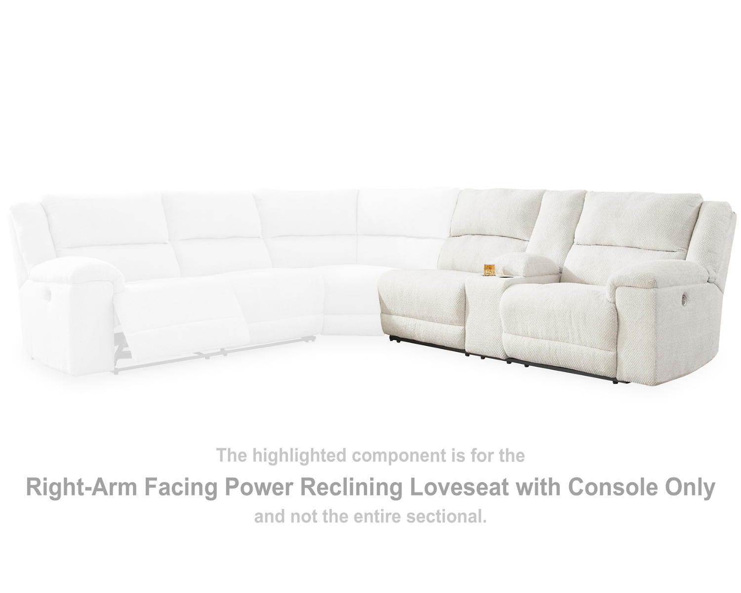 Keensburg Right-Arm Facing Power Reclining Loveseat with Console