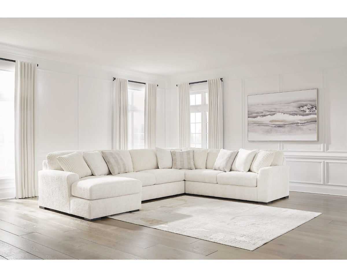 Seccional Chessington de 4 piezas con chaise longue