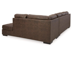 Seccional de 2 piezas con chaise longue Maderla