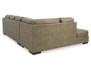 Seccional de 2 piezas con chaise longue Maderla