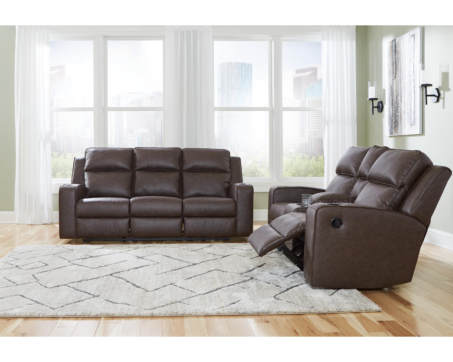 Lavenhorne Reclining Sofa and Loveseat