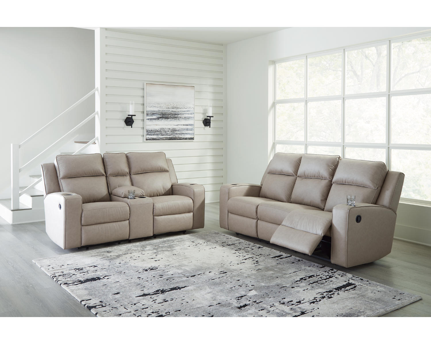 Lavenhorne Reclining Sofa and Loveseat