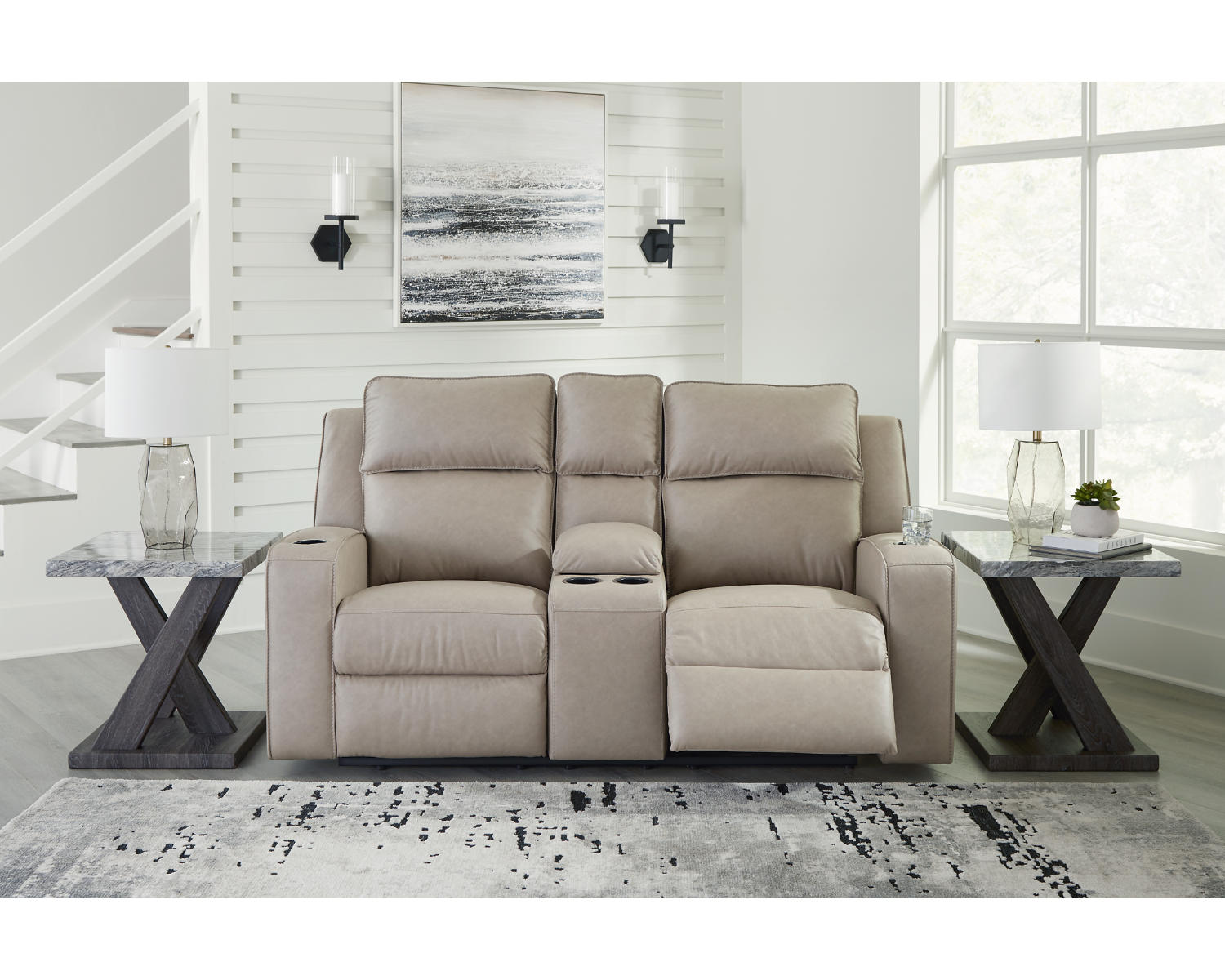 Lavenhorne Reclining Loveseat with Console