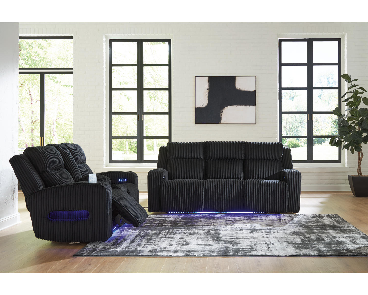 Forest Lake Power Reclining Sofa and Loveseat