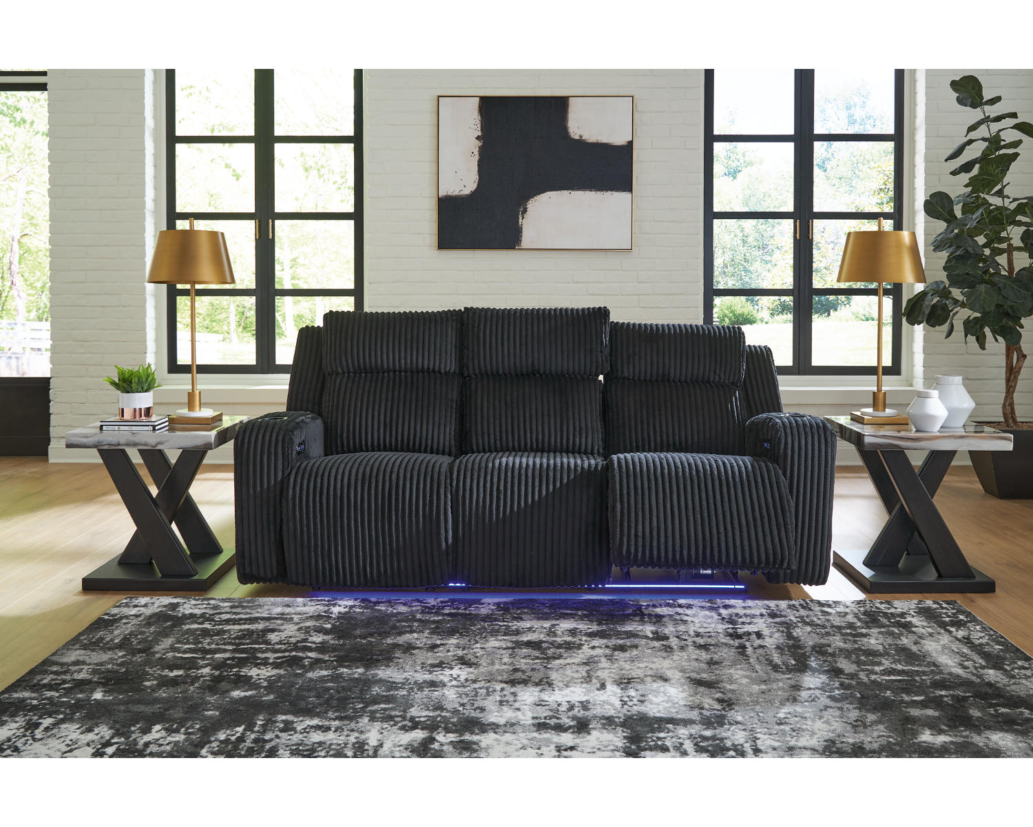 Forest Lake Power Reclining Sofa and Loveseat