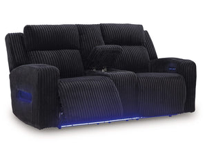 Sofá de dos plazas reclinable eléctrico Forest Lake con consola