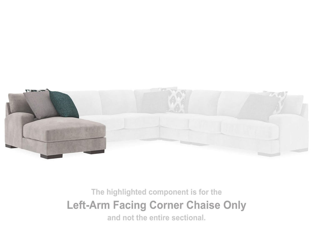 Chaise esquinera con brazo izquierdo Bardarson