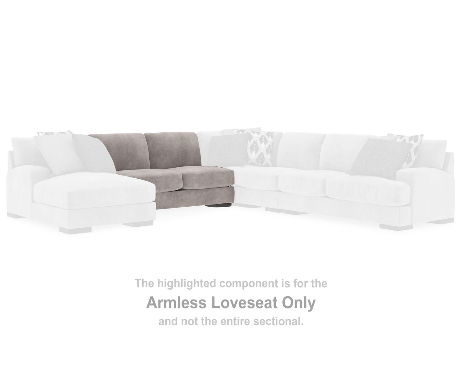 Bardarson Armless Loveseat