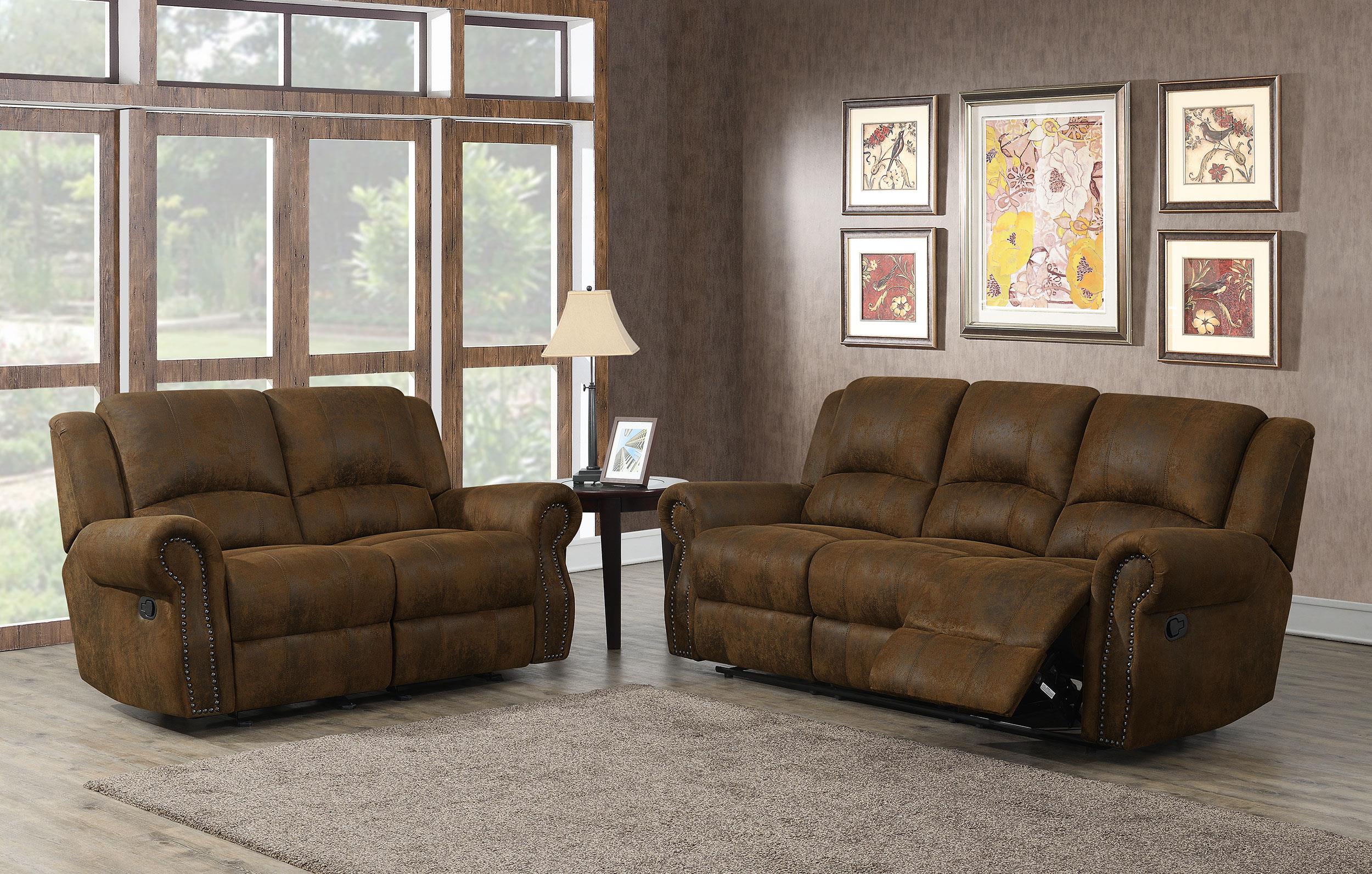 Sir Rawlinson Upholstered Living Room Set Buckskin Brown