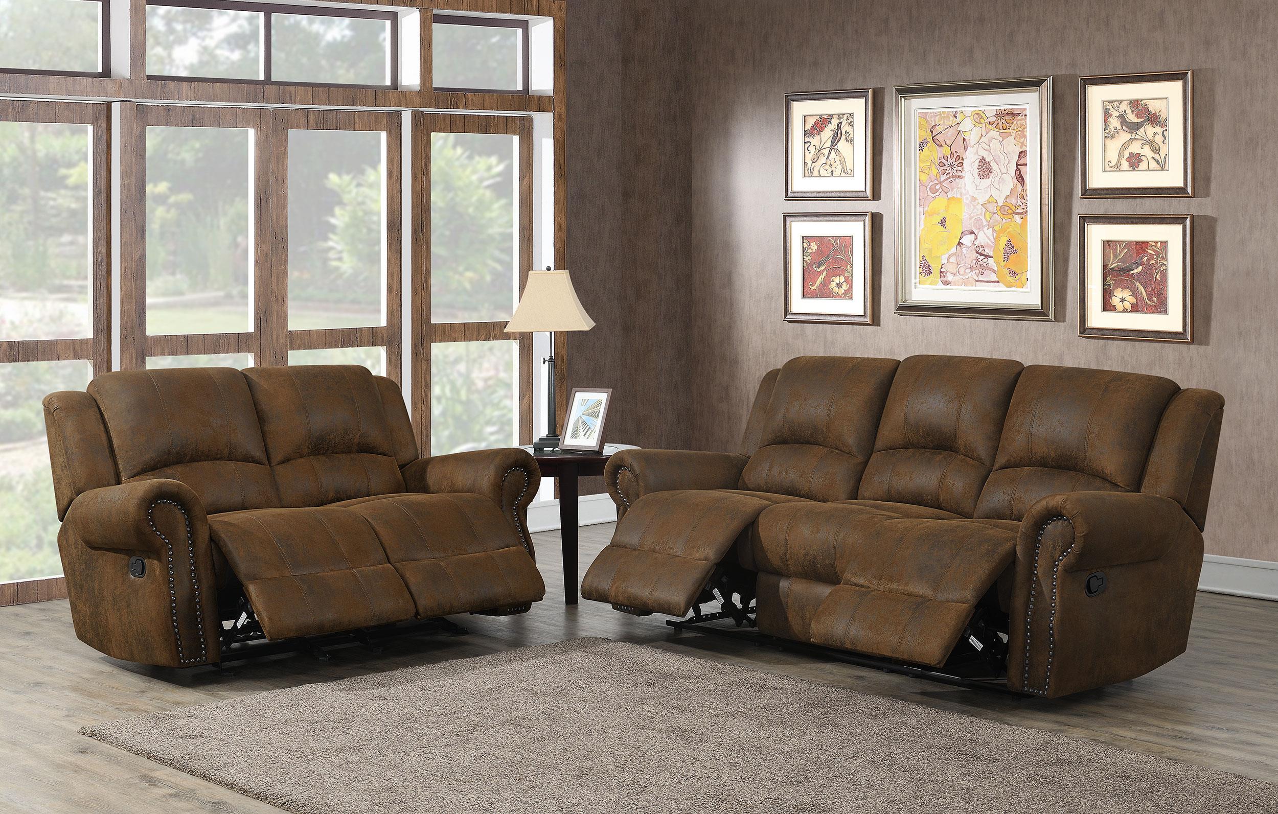 Sir Rawlinson Upholstered Living Room Set Buckskin Brown