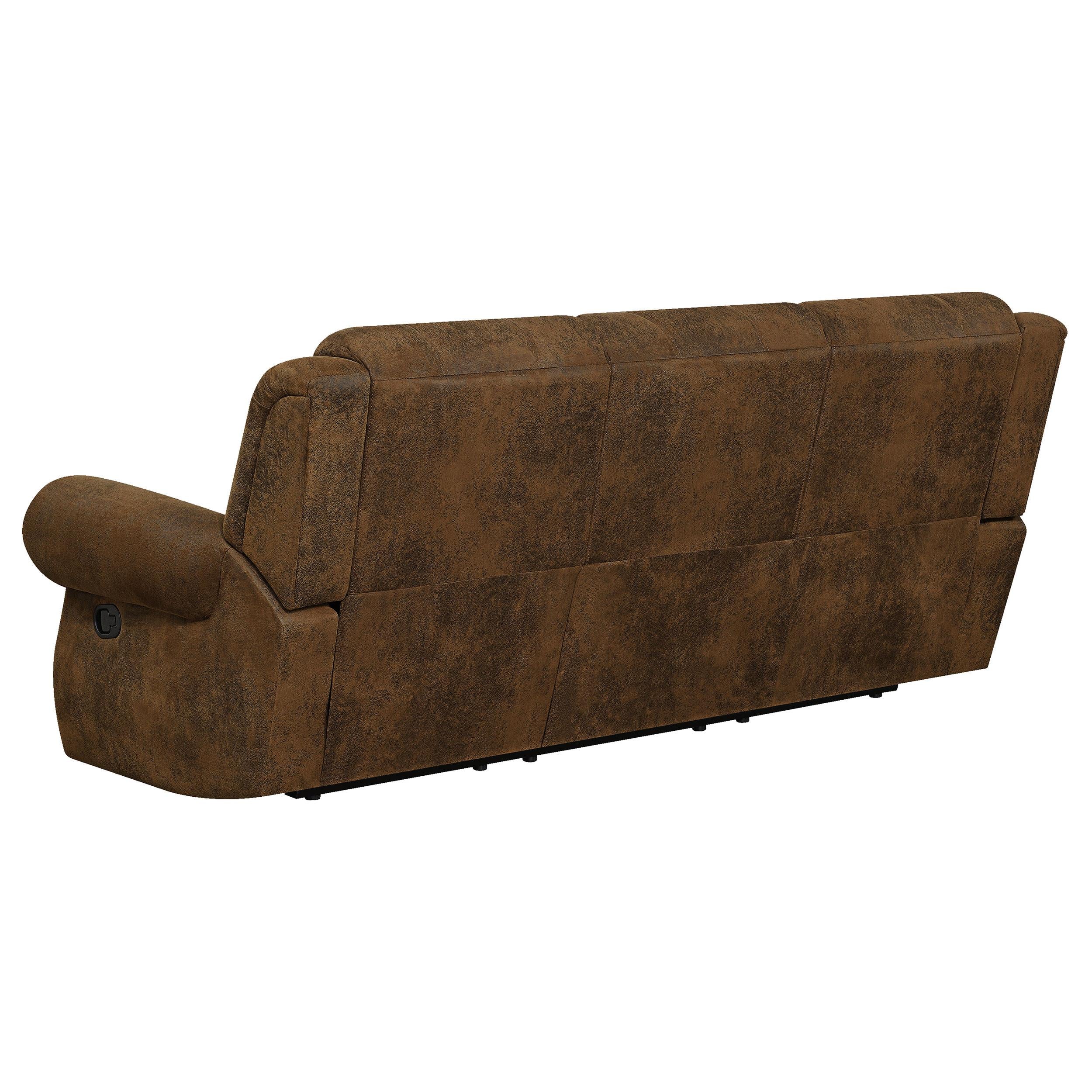 Sir Rawlinson Upholstered Reclining Sofa Buckskin Brown