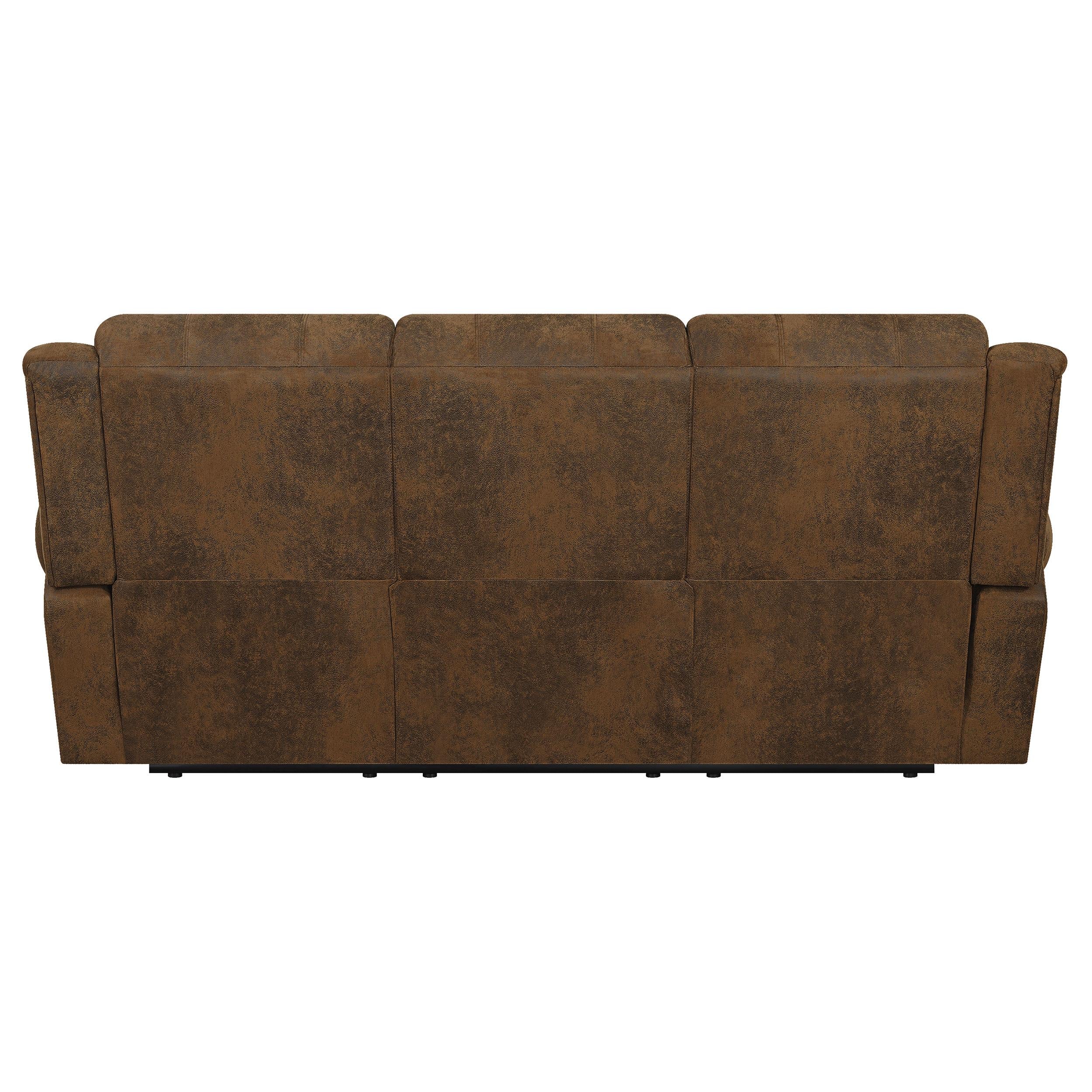 Sir Rawlinson Upholstered Reclining Sofa Buckskin Brown