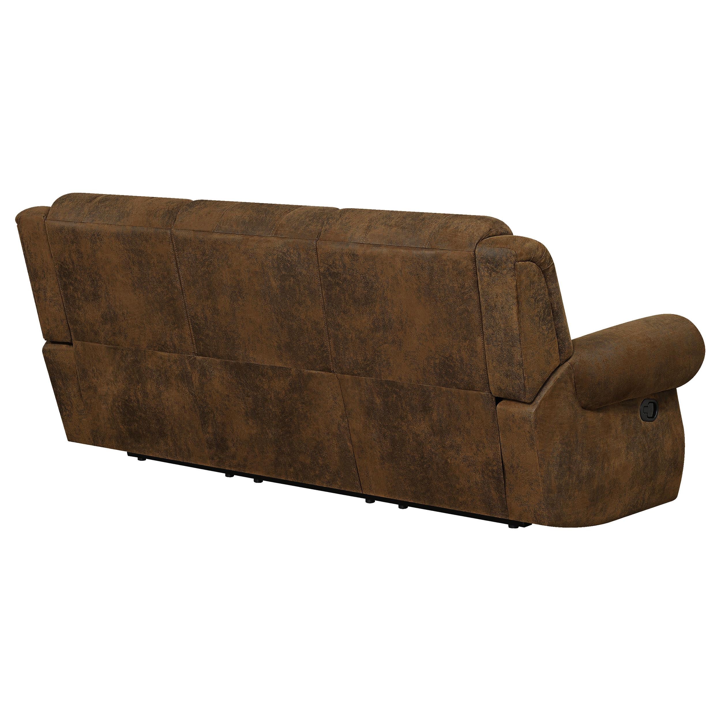 Sir Rawlinson Upholstered Reclining Sofa Buckskin Brown