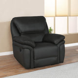 Sillón reclinable con respaldo capitoné tapizado bretón