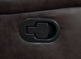 Conjunto de sofá reclinable tapizado Greer de 2 piezas en marrón