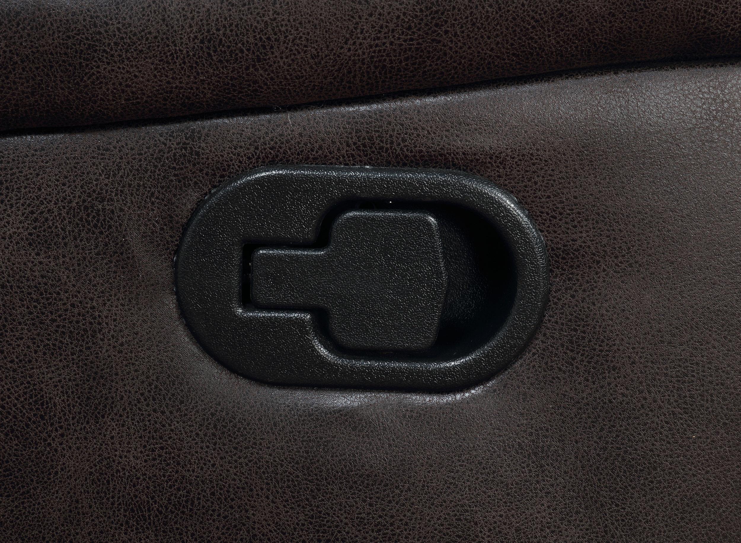 Greer Upholstered Motion Reclining Sofa Brown