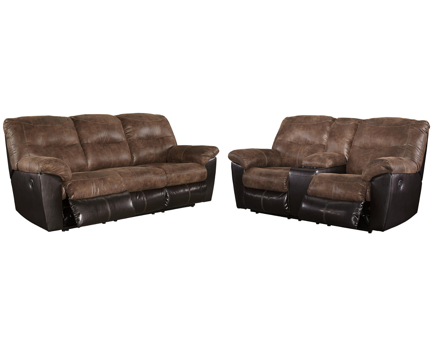 Follett Reclining Sofa and Loveseat