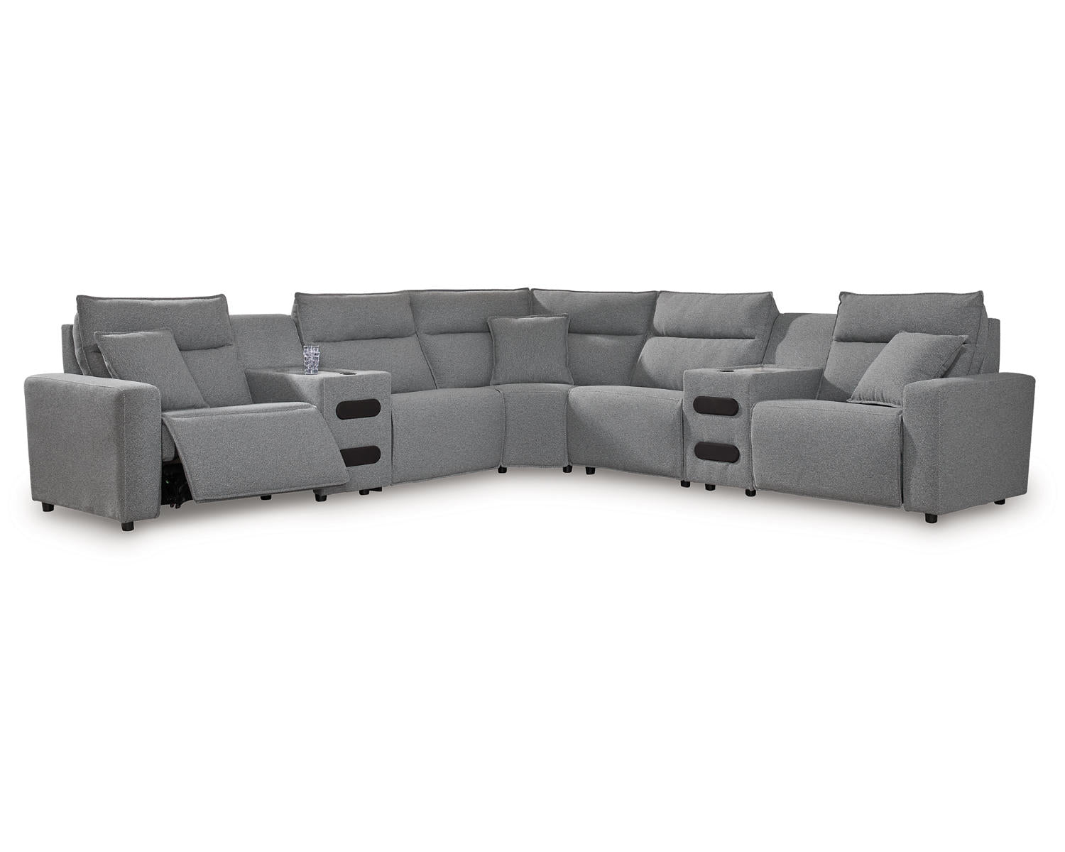 ModMax II 7-Piece Power Reclining Sectional with Audio Consoles