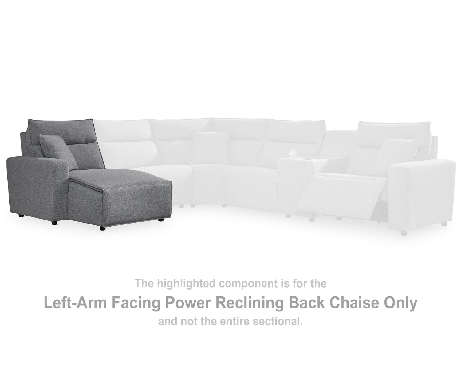 ModMax II Left-Arm Facing Power Reclining Back Chaise