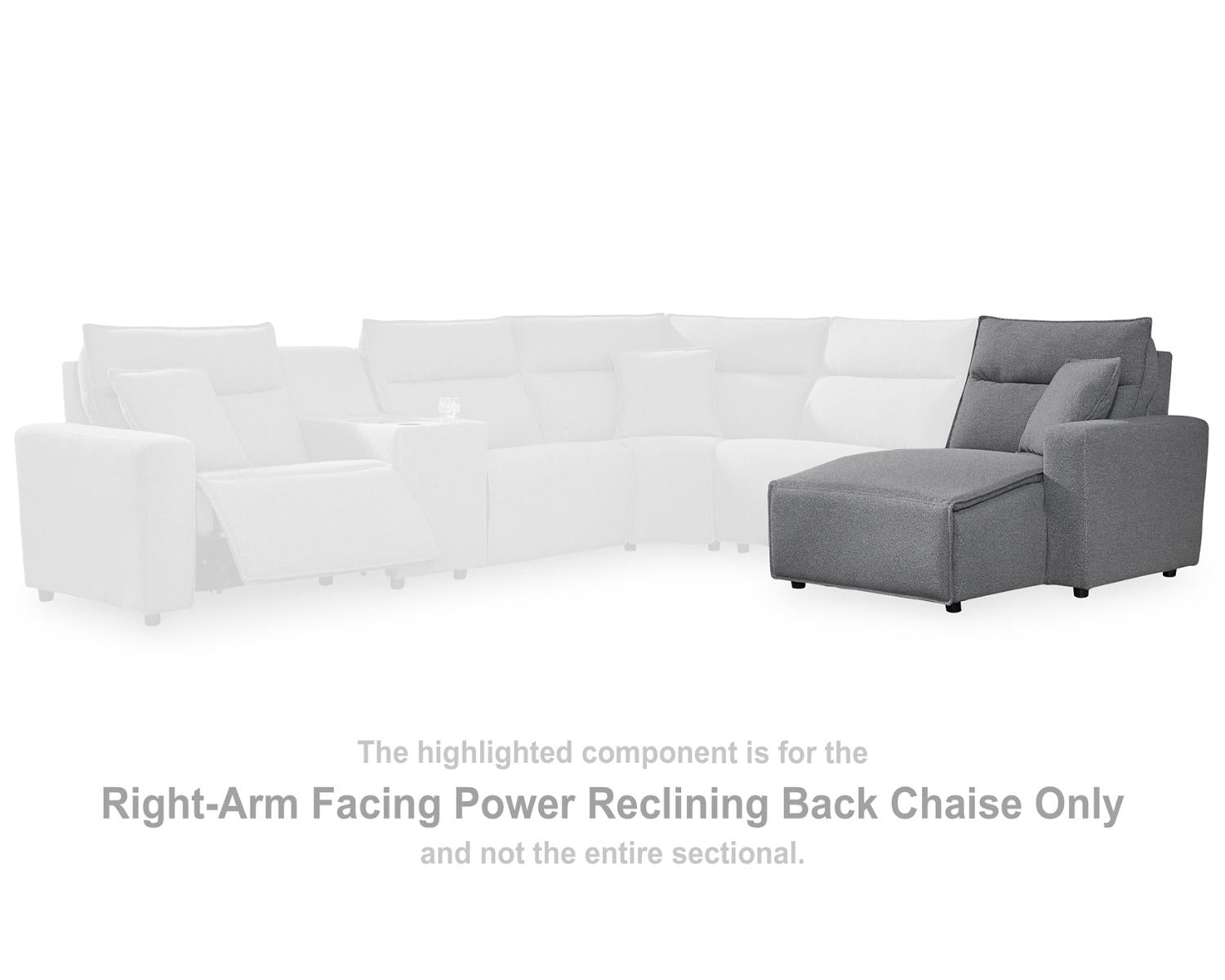 ModMax II Right-Arm Facing Power Reclining Back Chaise
