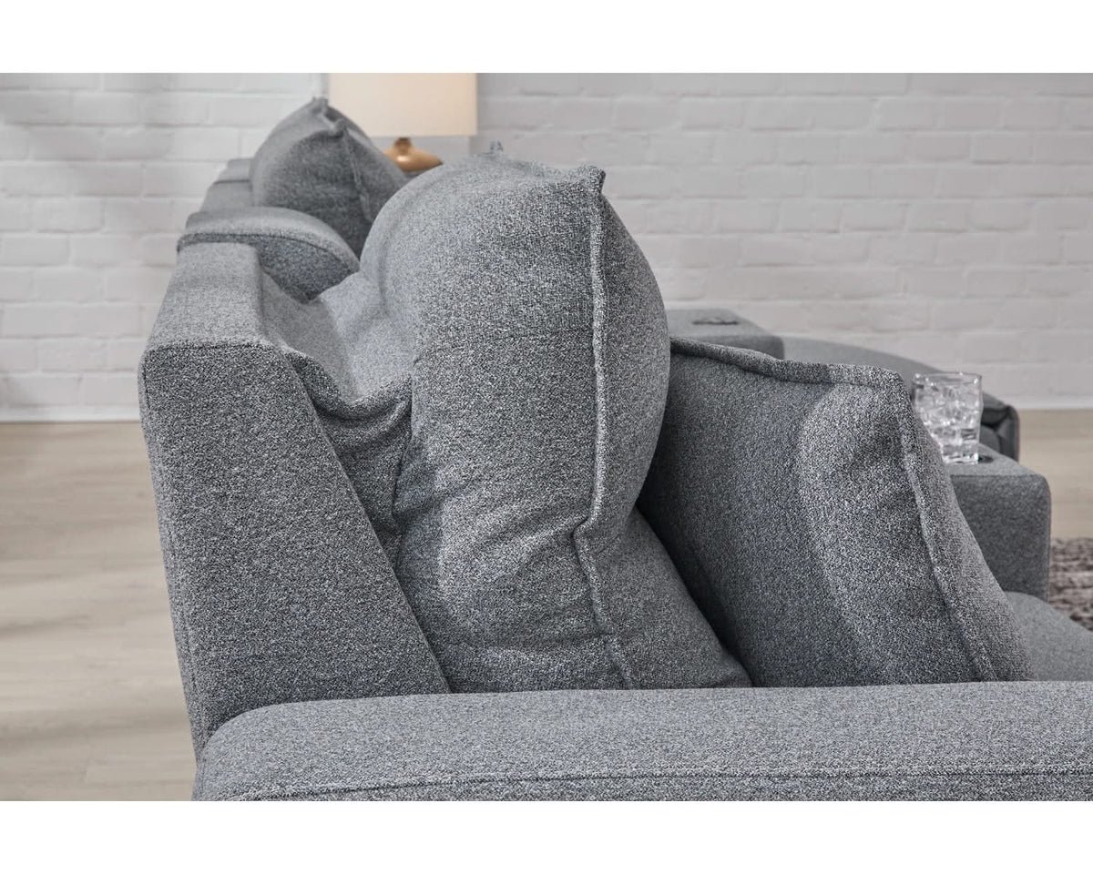 Seccional reclinable eléctrico ModMax II de 5 piezas con chaise longue